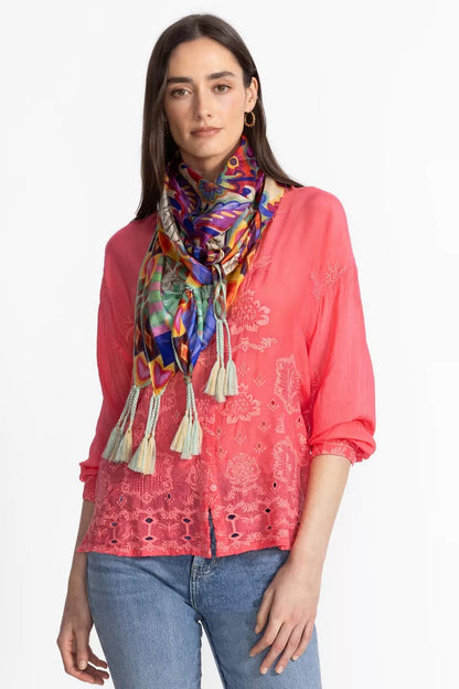 Johnny Was Women SILK SCARF