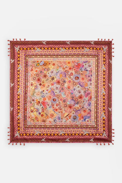 Johnny Was Women SAGE PINK SILK SCARF