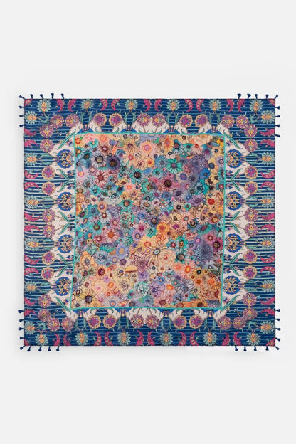Johnny Was Women SAGE BLUE SILK SCARF