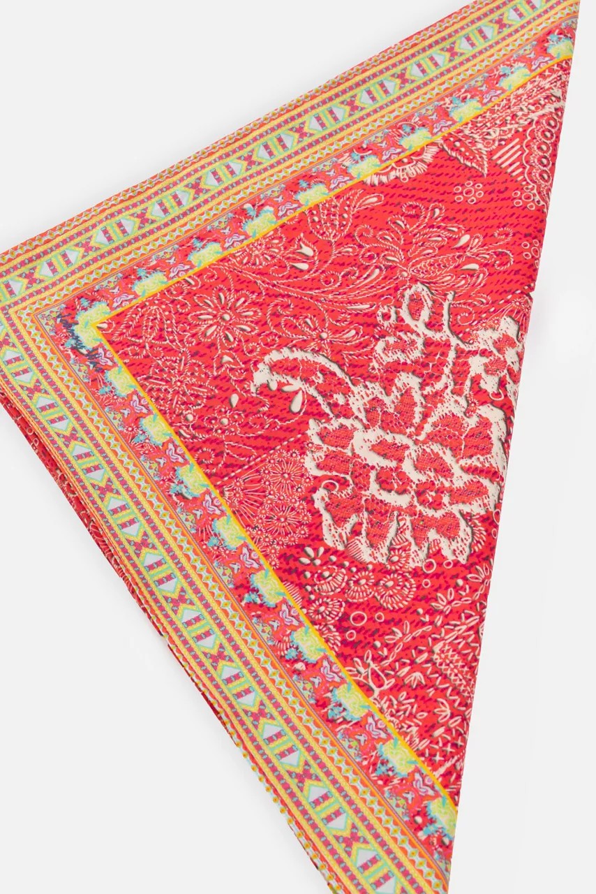 Johnny Was Women DENIM EMBROIDERY HEAD SCARF