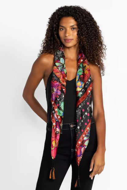 Johnny Was Women STARRY NIGHT SILK SCARF
