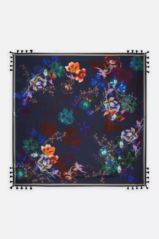 Johnny Was Women MIDNIGHT SILK SCARF