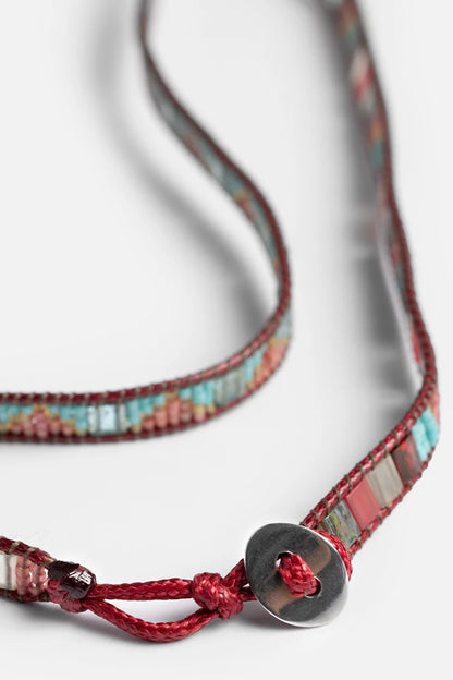 Johnny Was Women SANTA FE BURGUNDY WRAP BRACELET
