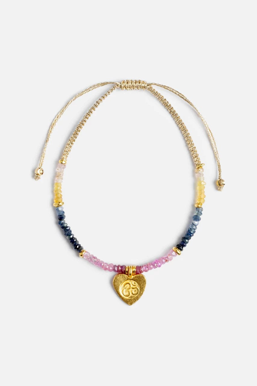 Johnny Was Women HEART OM PENDANT BRACELET