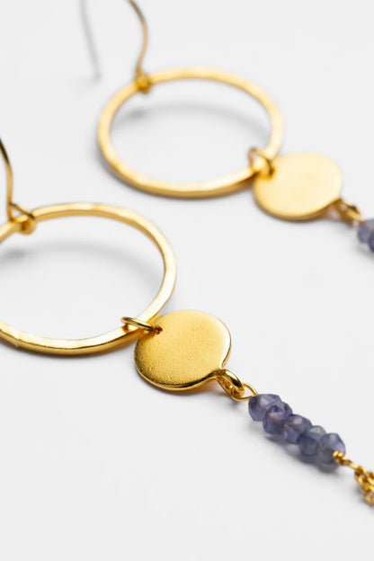 Johnny Was Women DREAMSCAPE IOLITE DANGLE EARRINGS