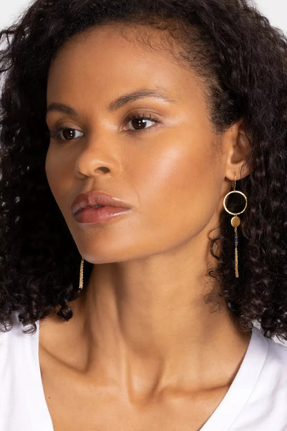 Johnny Was Women DREAMSCAPE IOLITE DANGLE EARRINGS