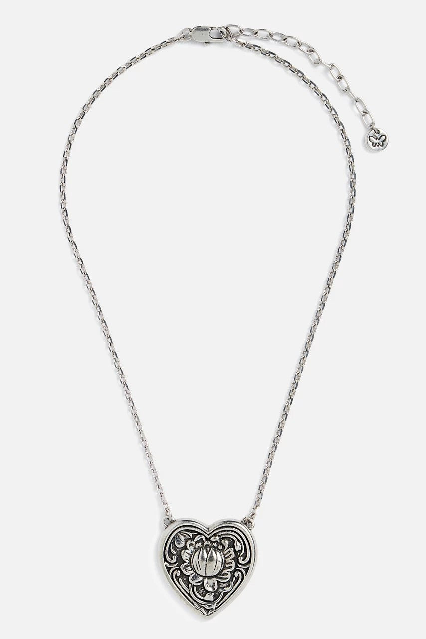 Johnny Was Women ANTIQUE HEART PENDANT NECKLACE