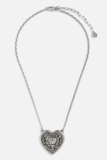 Johnny Was Women ANTIQUE HEART PENDANT NECKLACE