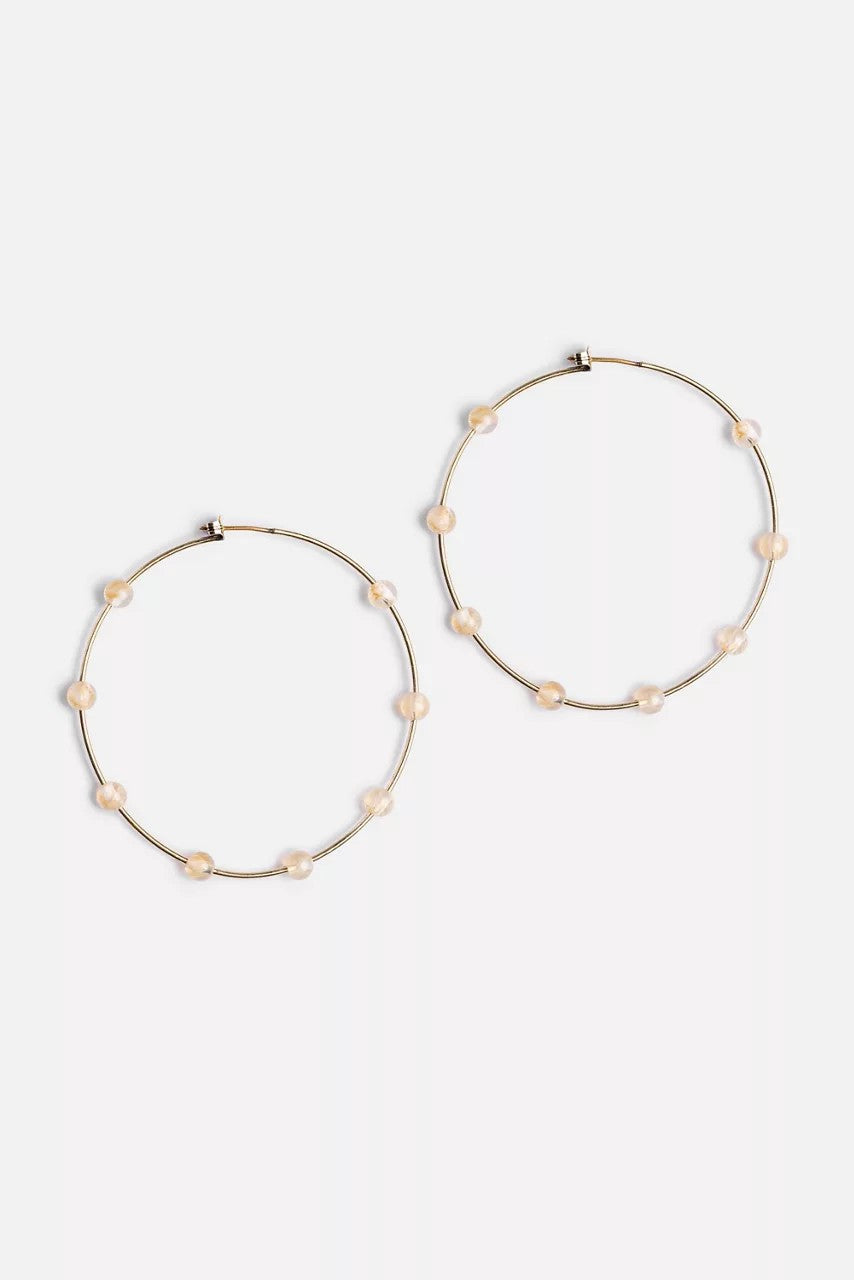 Johnny Was Women SEMI PRECIOUS HOOP EARRINGS