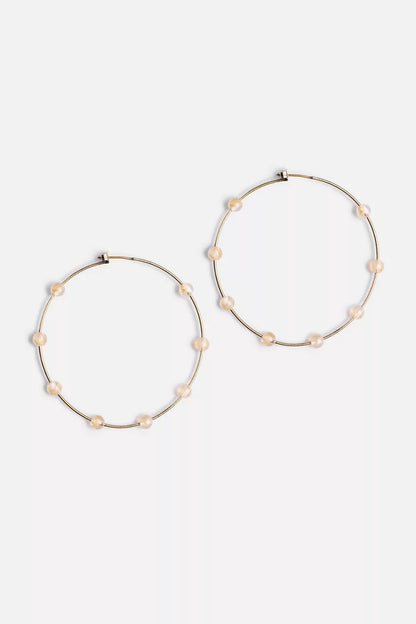 Johnny Was Women SEMI PRECIOUS HOOP EARRINGS