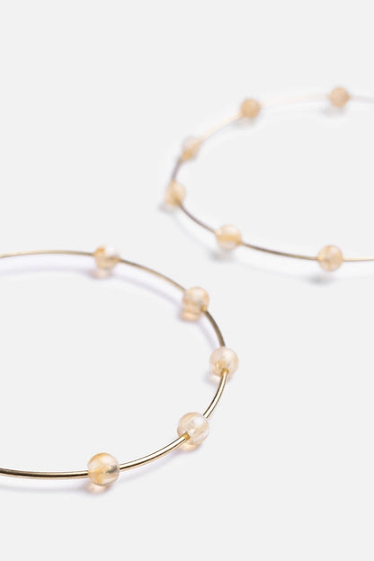 Johnny Was Women SEMI PRECIOUS HOOP EARRINGS