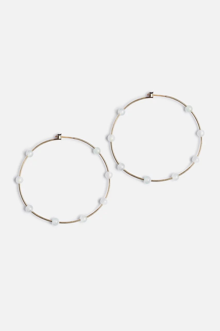 Johnny Was Women SEMI PRECIOUS HOOP EARRINGS
