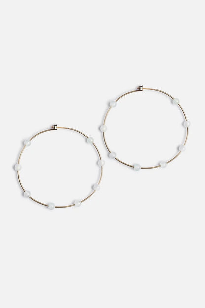 Johnny Was Women SEMI PRECIOUS HOOP EARRINGS