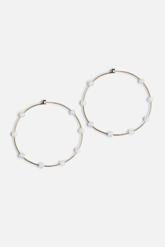 Johnny Was Women SEMI PRECIOUS HOOP EARRINGS