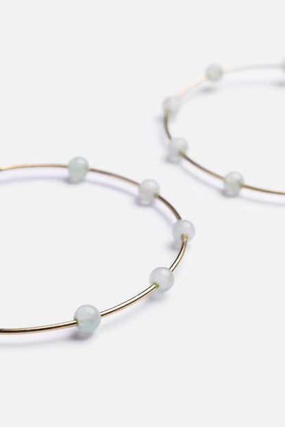 Johnny Was Women SEMI PRECIOUS HOOP EARRINGS