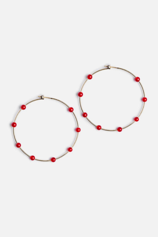 Johnny Was Women SEMI PRECIOUS HOOP EARRINGS