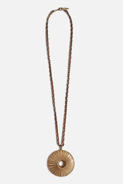 Johnny Was Women CRYSTAL PENDANT SUEDE CHAIN NECKLACE