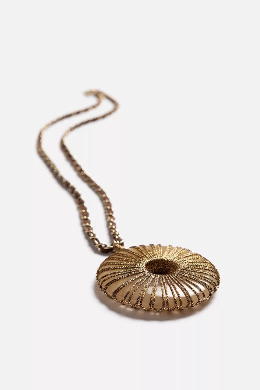 Johnny Was Women CRYSTAL PENDANT SUEDE CHAIN NECKLACE