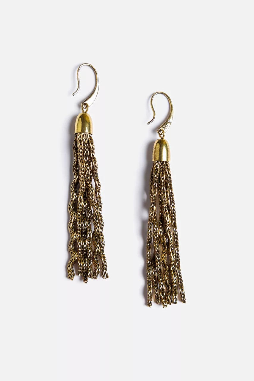Johnny Was Women RIC RAC TRIPLE STRAND DROP EARRINGS