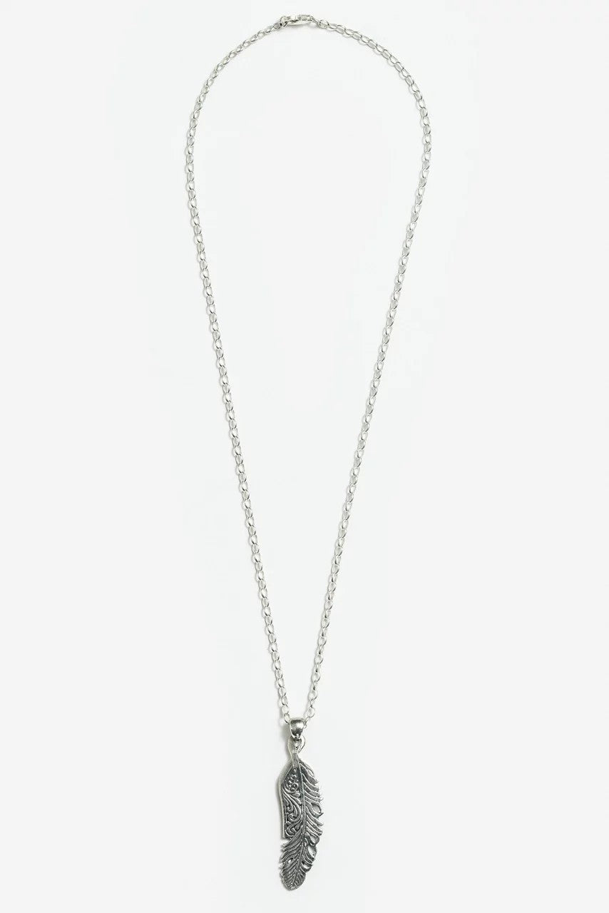 Johnny Was Women VIRTUOUS FEATHER NECKLACE