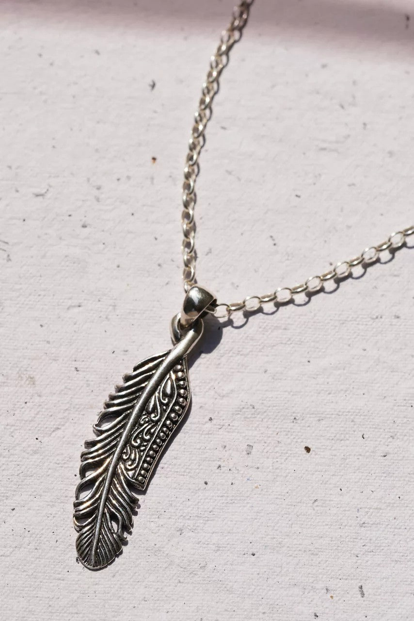Johnny Was Women VIRTUOUS FEATHER NECKLACE