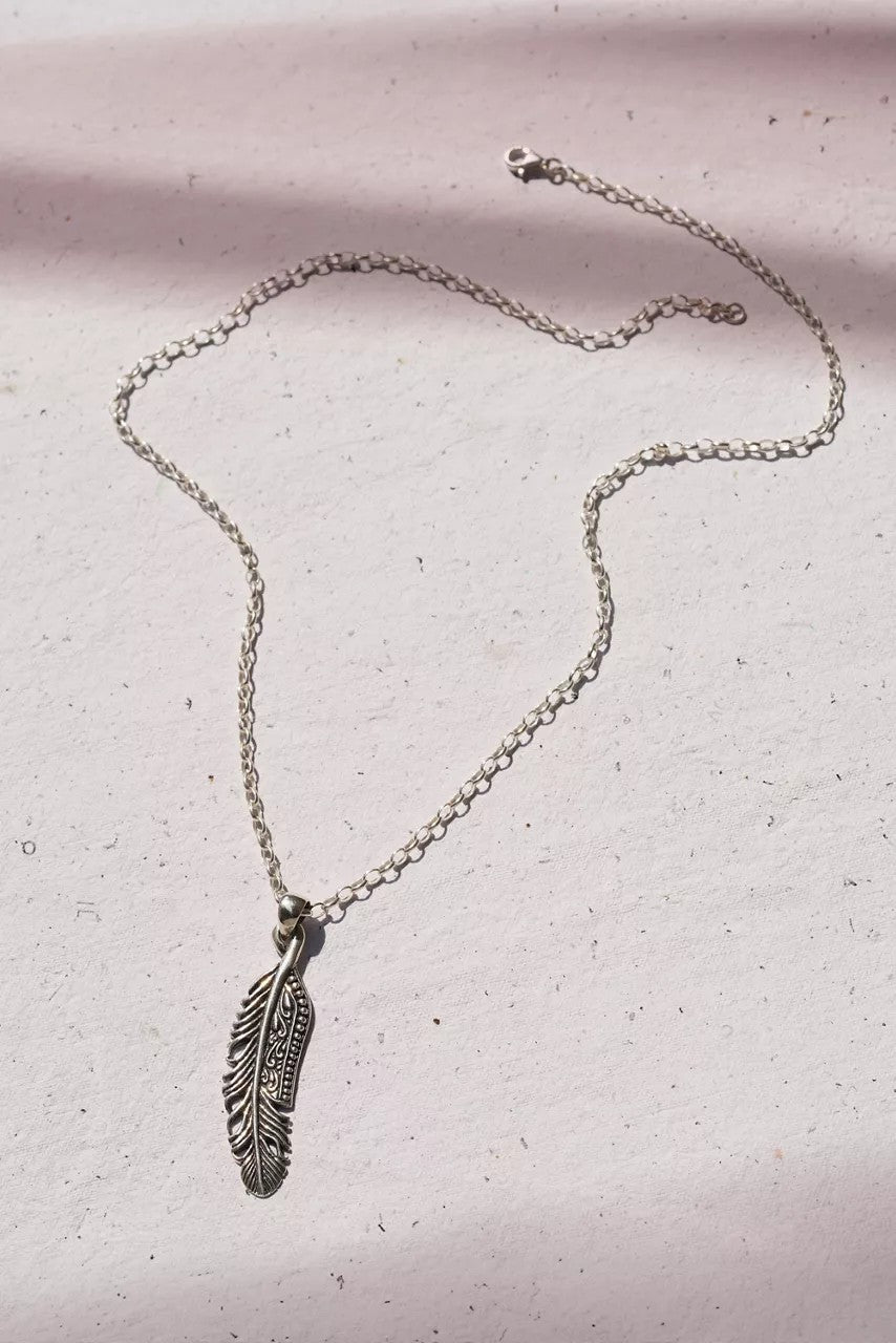 Johnny Was Women VIRTUOUS FEATHER NECKLACE