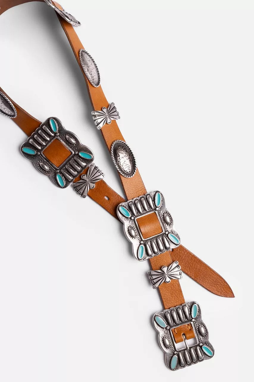 Johnny Was Women PIAZZA ITALIAN LEATHER CONCH BELT