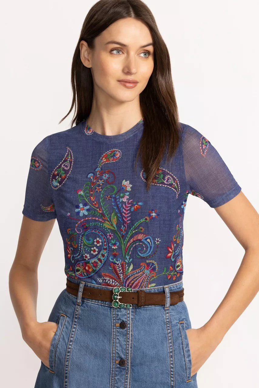 Johnny Was Women ROCCIA ITALIAN SUEDE BELT