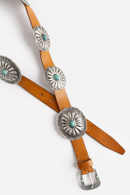 Johnny Was Women PETALO ITALIAN LEATHER CONCH BELT