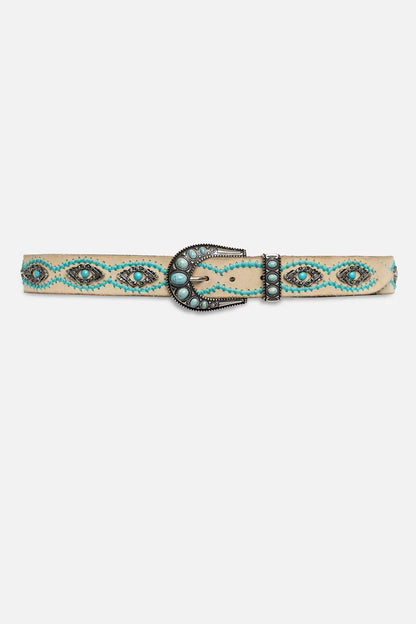 Johnny Was Women ORNATA TURQUOISE ITALIAN SUEDE BELT