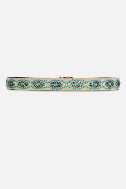 Johnny Was Women ORNATA TURQUOISE ITALIAN SUEDE BELT