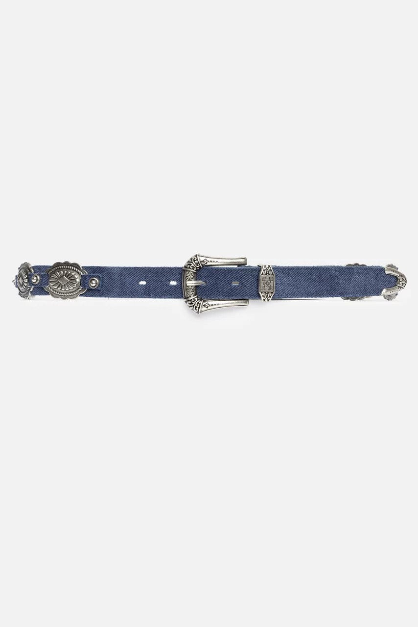 Johnny Was Women DENIM ITALIAN SUEDE CONCH BELT