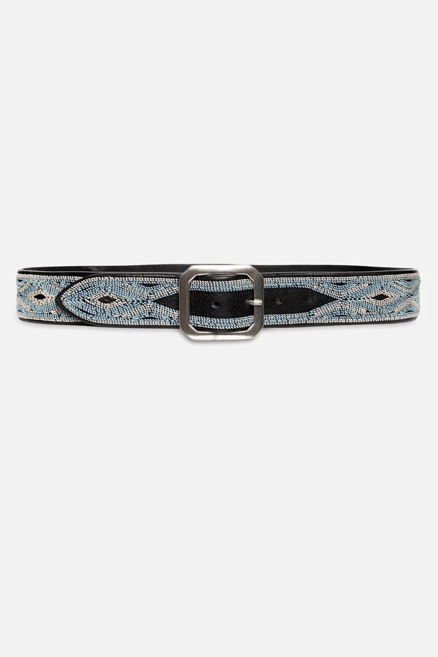 Johnny Was Women CUCIRE EMBROIDERED ITALIAN LEATHER BELT