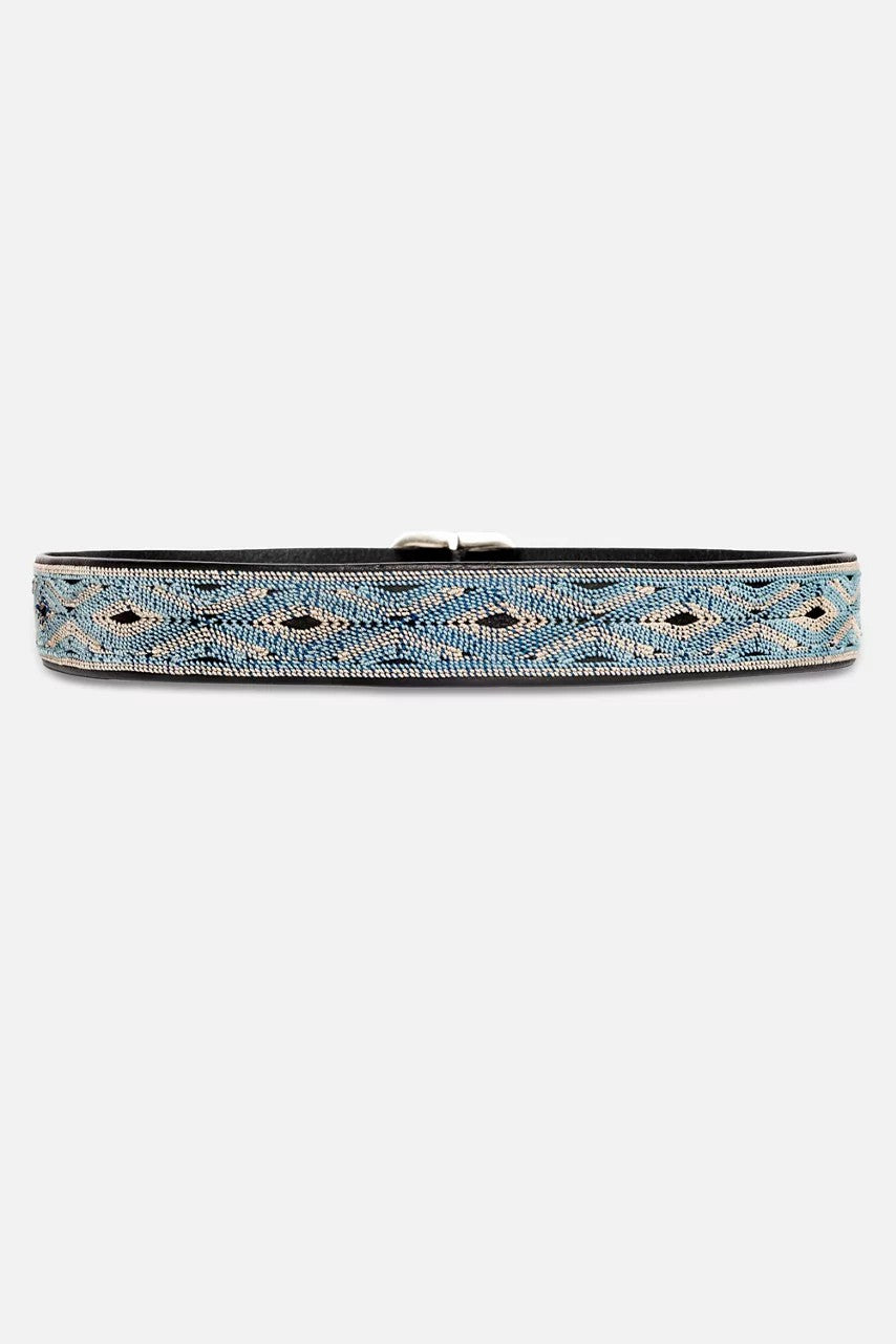 Johnny Was Women CUCIRE EMBROIDERED ITALIAN LEATHER BELT