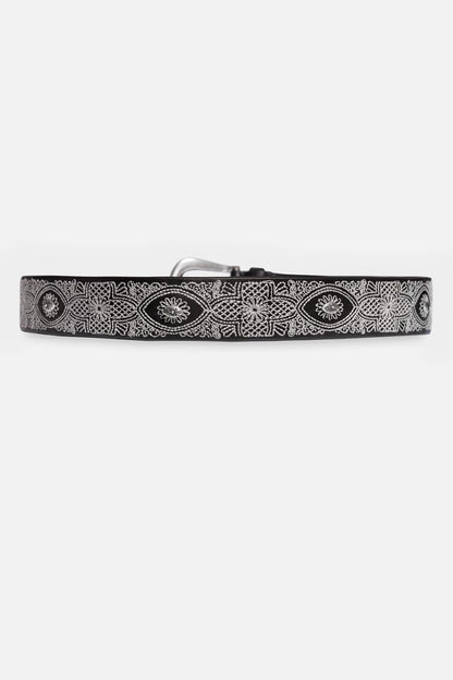 Johnny Was Women PIZZO EMBROIDERED ITALIAN LEATHER BELT
