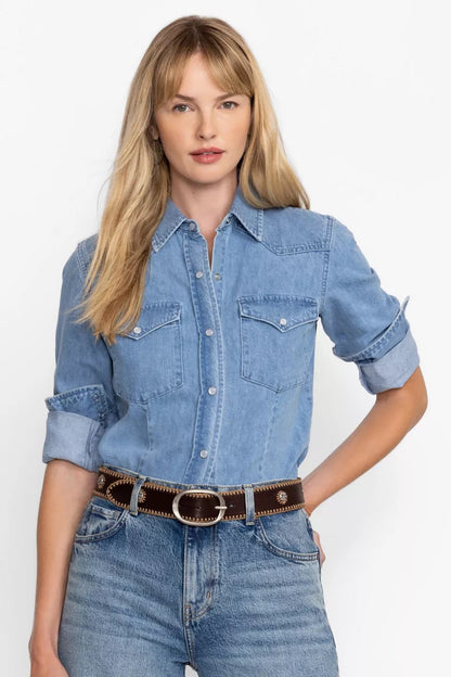 Johnny Was Women STELLA ITALIAN LEATHER BELT