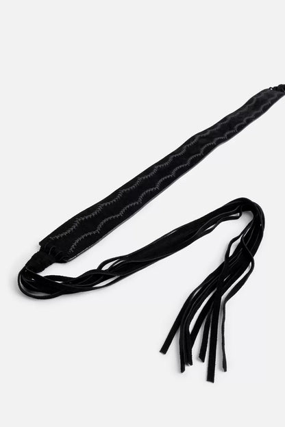 Johnny Was Women PETTINE ITALIAN SUEDE TASSEL BELT
