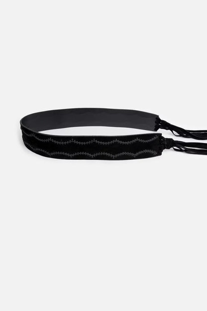 Johnny Was Women PETTINE ITALIAN SUEDE TASSEL BELT