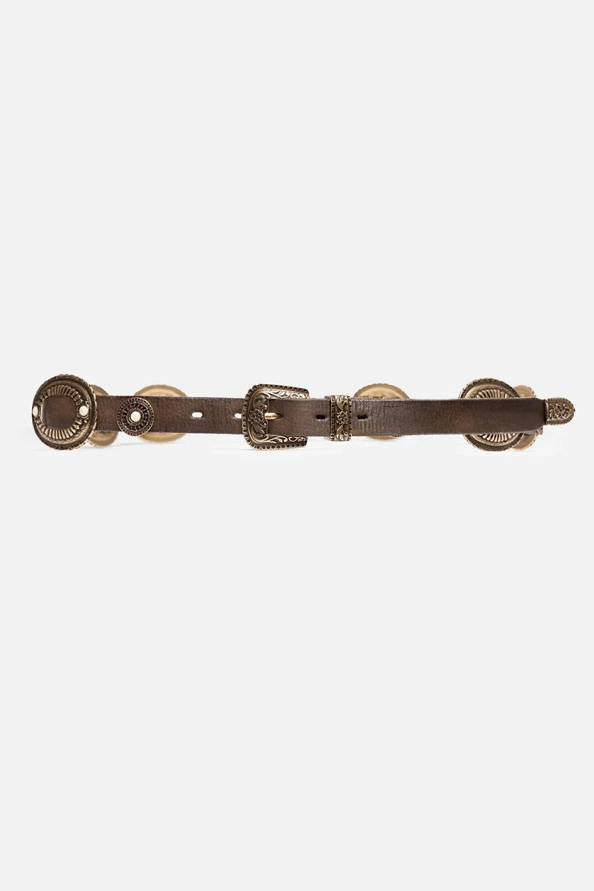 Johnny Was Women BOHEMIAN ITALIAN LEATHER CONCH BELT