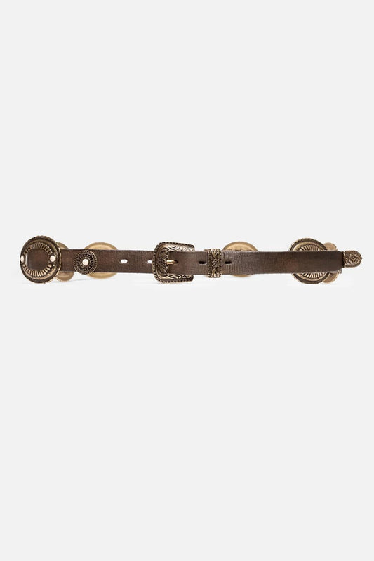 Johnny Was Women BOHEMIAN ITALIAN LEATHER CONCH BELT