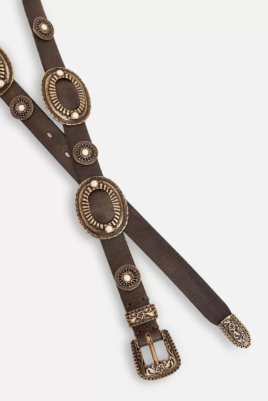 Johnny Was Women BOHEMIAN ITALIAN LEATHER CONCH BELT
