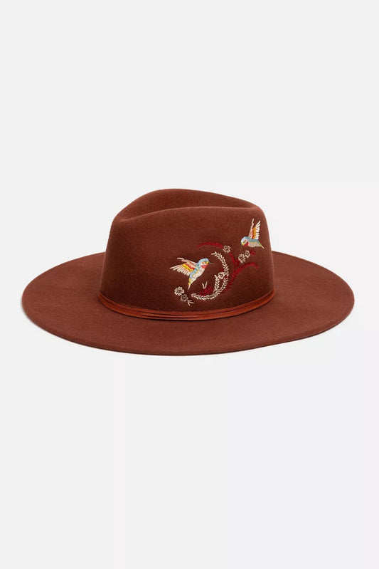 Johnny Was Women HUMMINGBIRD FEATHER HAT