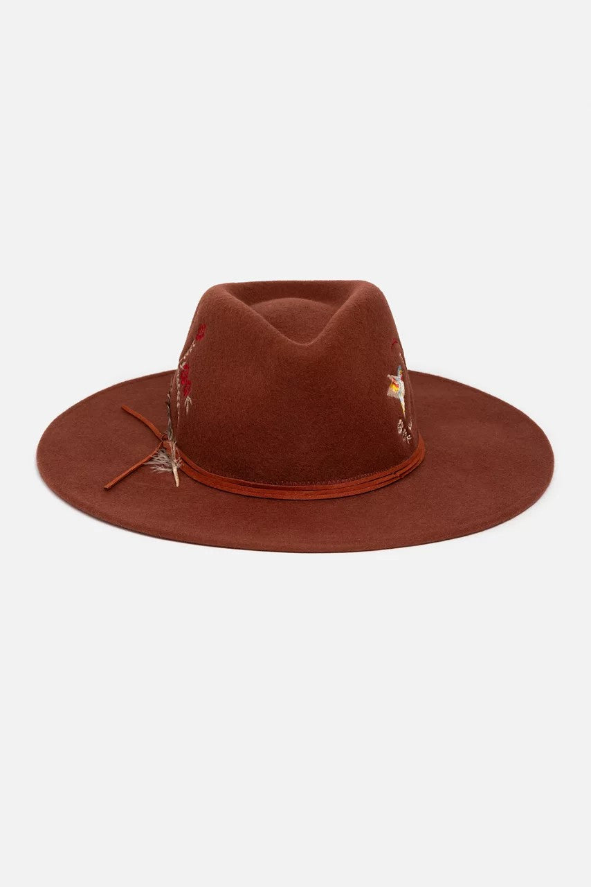 Johnny Was Women HUMMINGBIRD FEATHER HAT