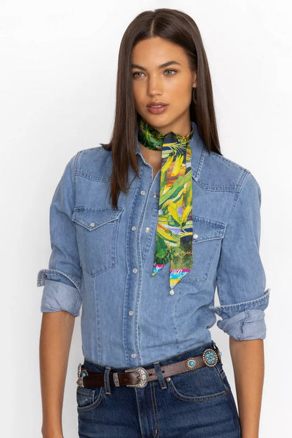 Johnny Was Women RAWI SILK SCARF