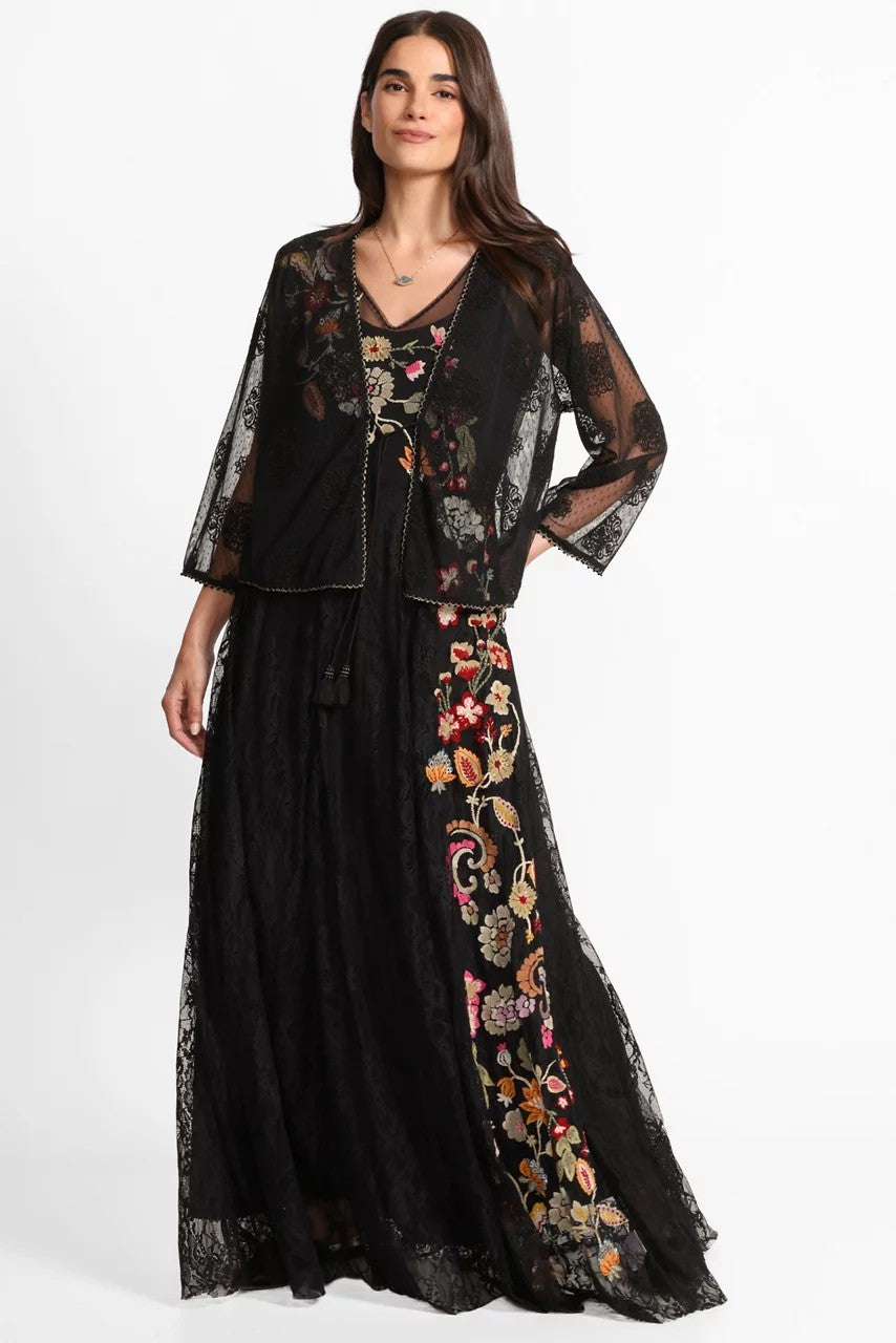 Johnny Was Women MERTINA EMBROIDERED MESH DRESS