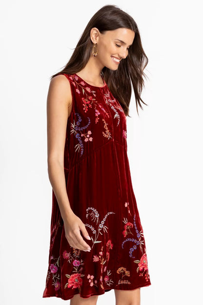 Johnny Was Women VELVET CHEVRON TANK DRESS