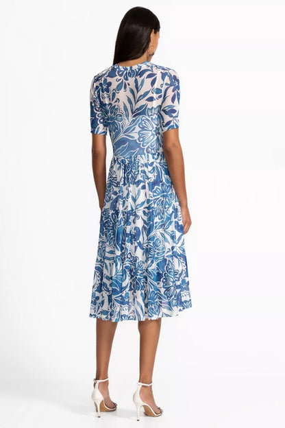 Johnny Was Women MESH TIERED DRESS