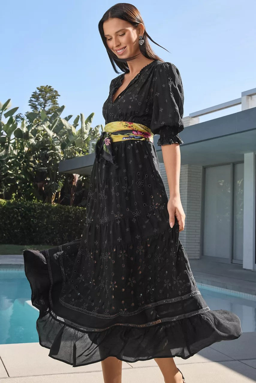 Johnny Was Women DAPHNE EMBROIDERED MAXI DRESS