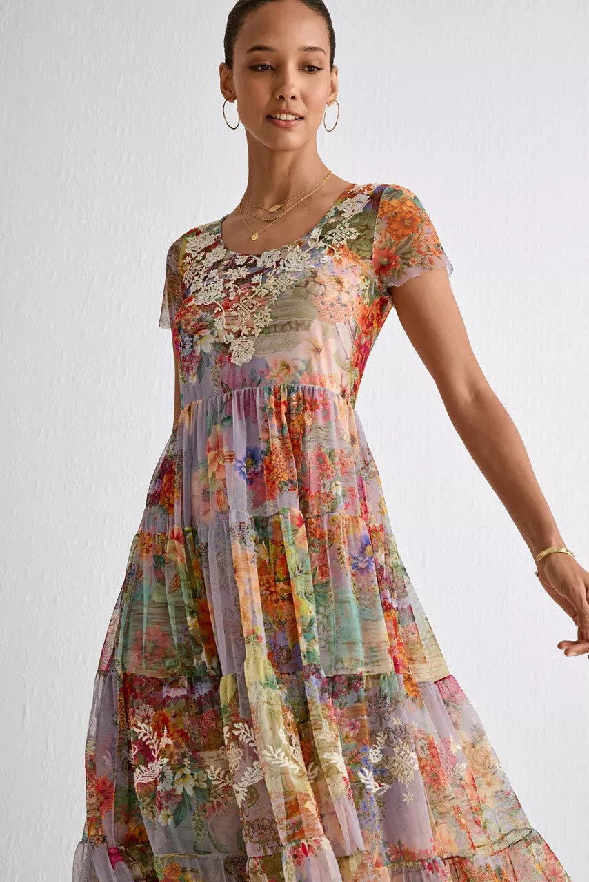 Johnny Was Women YASMINE MESH DRESS