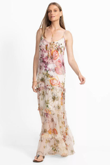 Johnny Was Women BAILEY TIERED MAXI DRESS